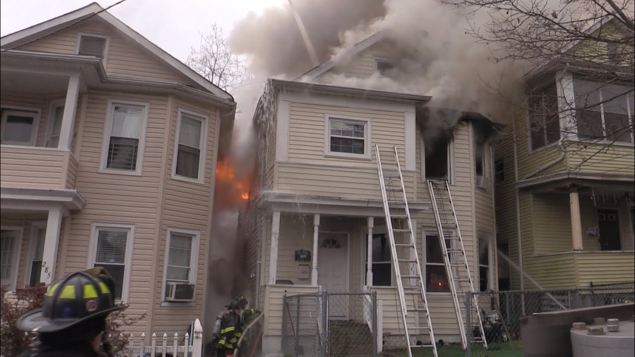 Passaic NJ Fire Dept operates at a 3rd Alarm Fire 287 Summer St