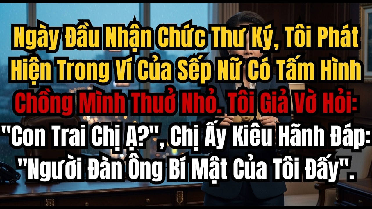 Ngày Đầu Nhận Chức Thư Ký, Tôi Phát Hiện Trong Ví Của Sếp Nữ Có Tấm Hình Chồng Mình Thuở Nhỏ  Tôi Gi
