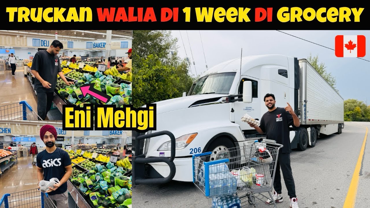 Canada 🇨🇦 vich Truckan walia de Grocery de kharche 💰