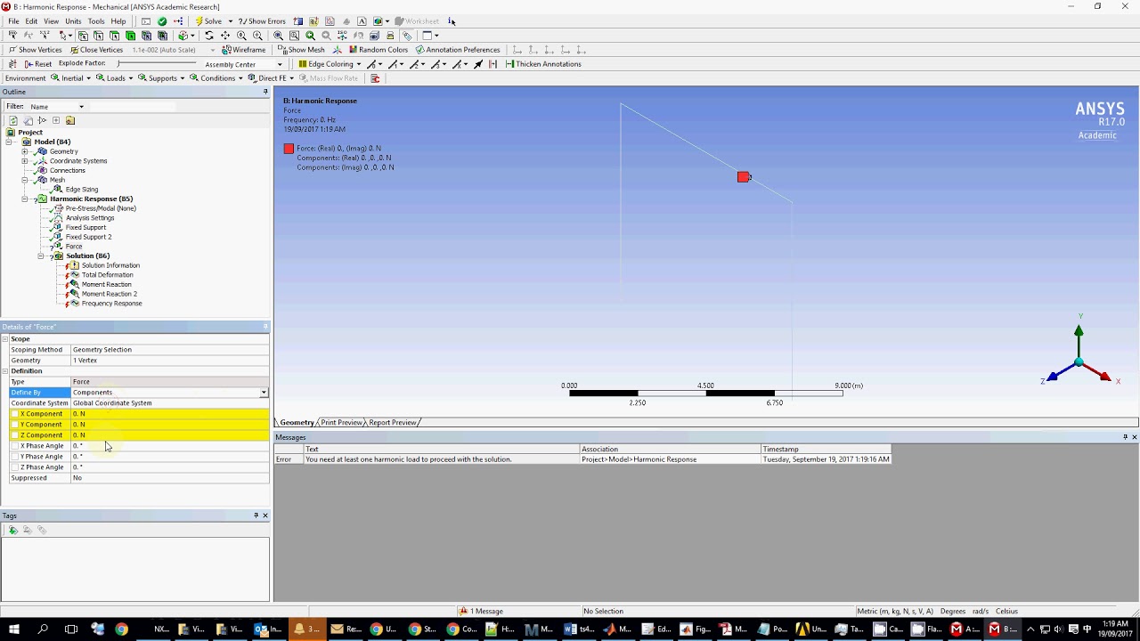 MECH3200 ANSYS Tutorial Harmonic Response