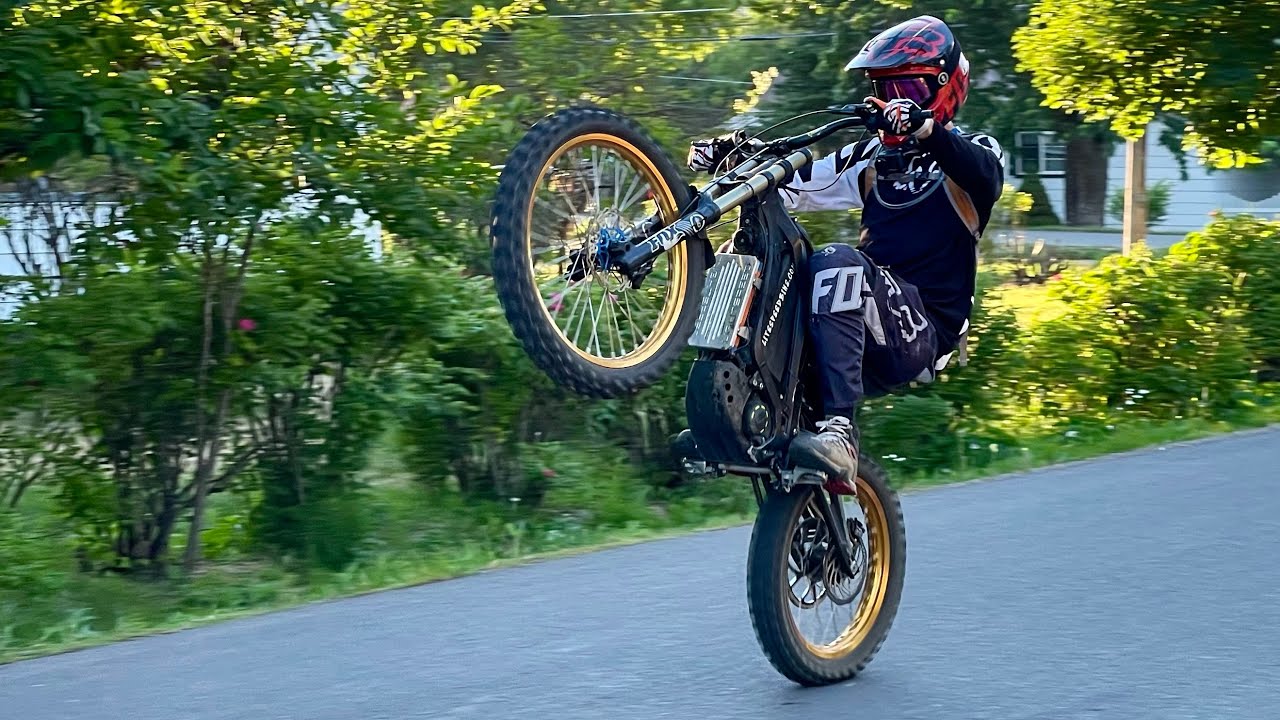 First Week of Road Wheelie Progression! - 72v Sur Ron #bikelife