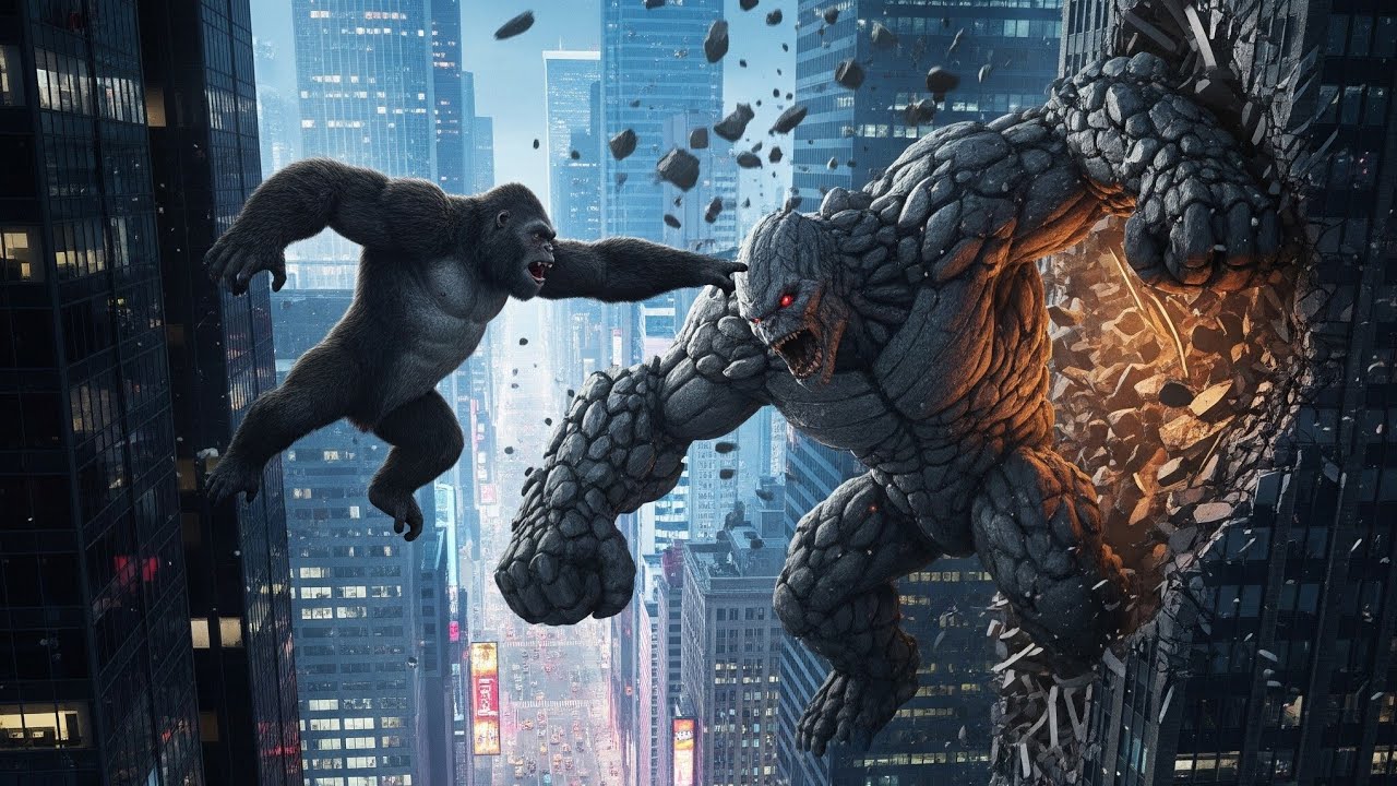 OG King Kong : Rise of Titan of Stone 2025| Epic City Battle | #kingkong #trending #2025 #movie 
