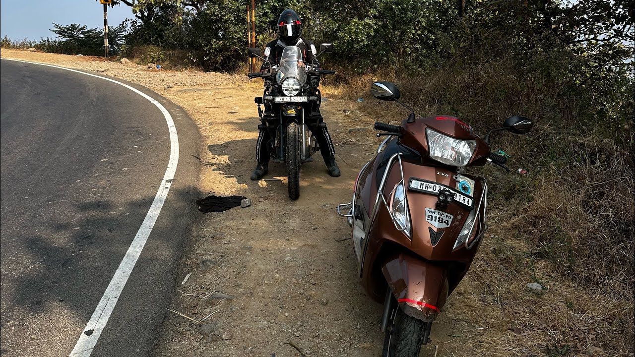 Jupiter Scooter keeps up with Himalayan 450 to Mahabaleshwar