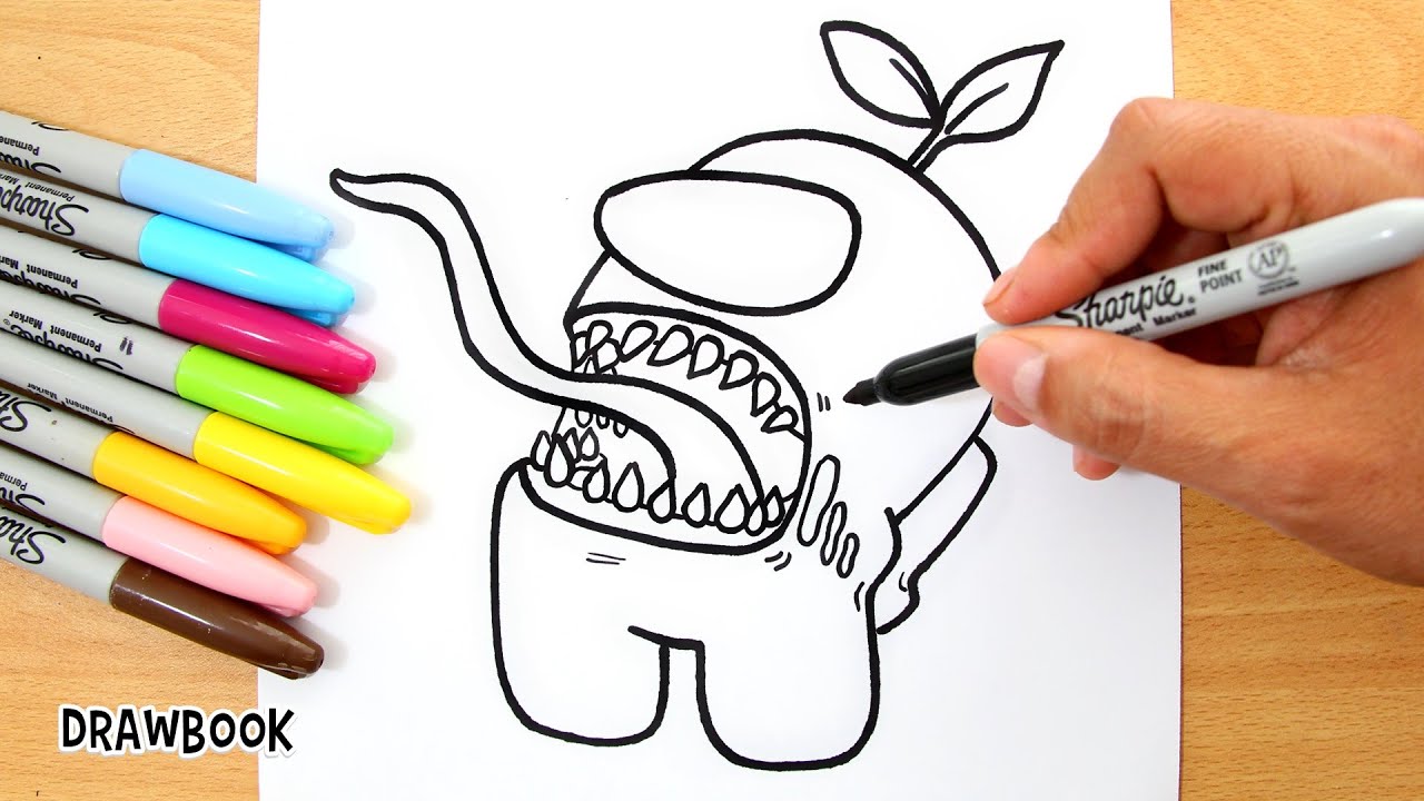 How to draw AMONG US HORROR IMPOSTOR