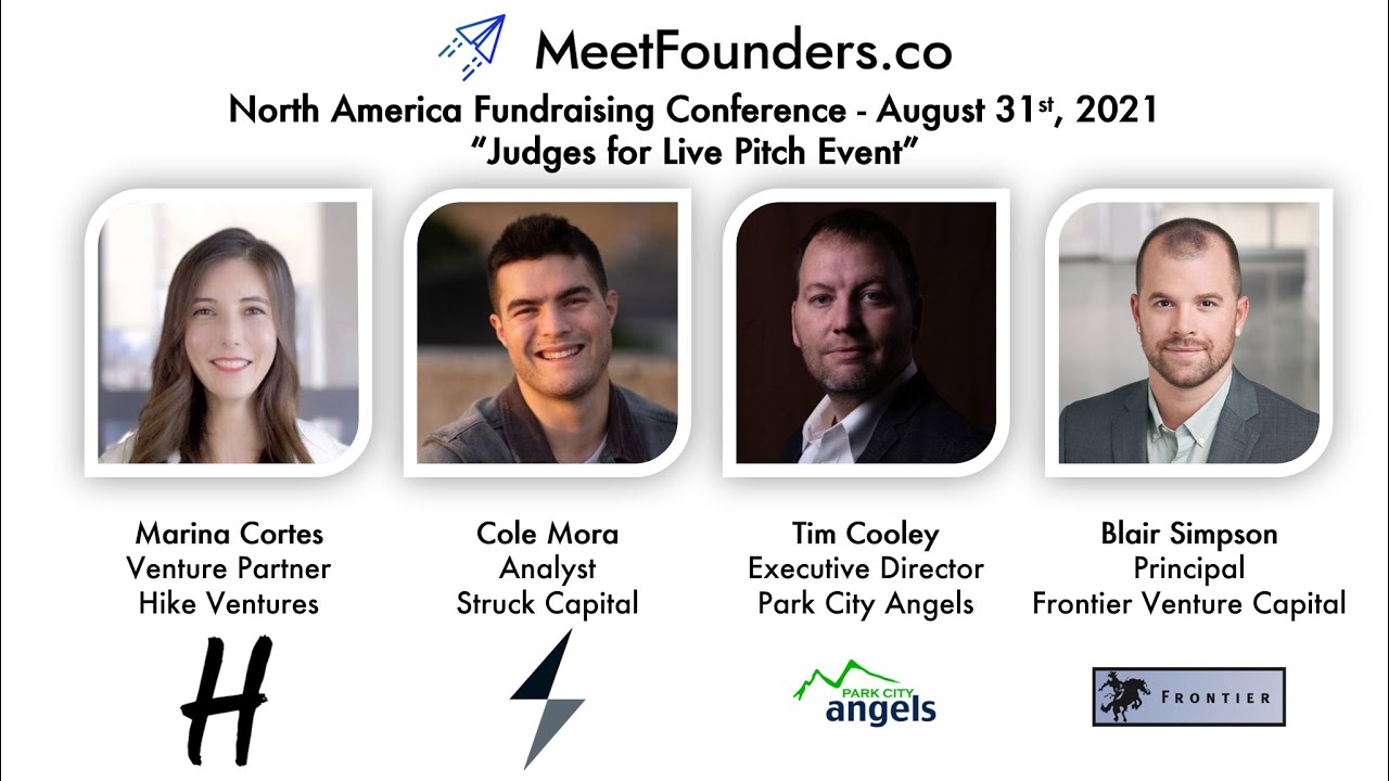 MeetFounders 31st August 2021 (North America) Startup Pitches 1