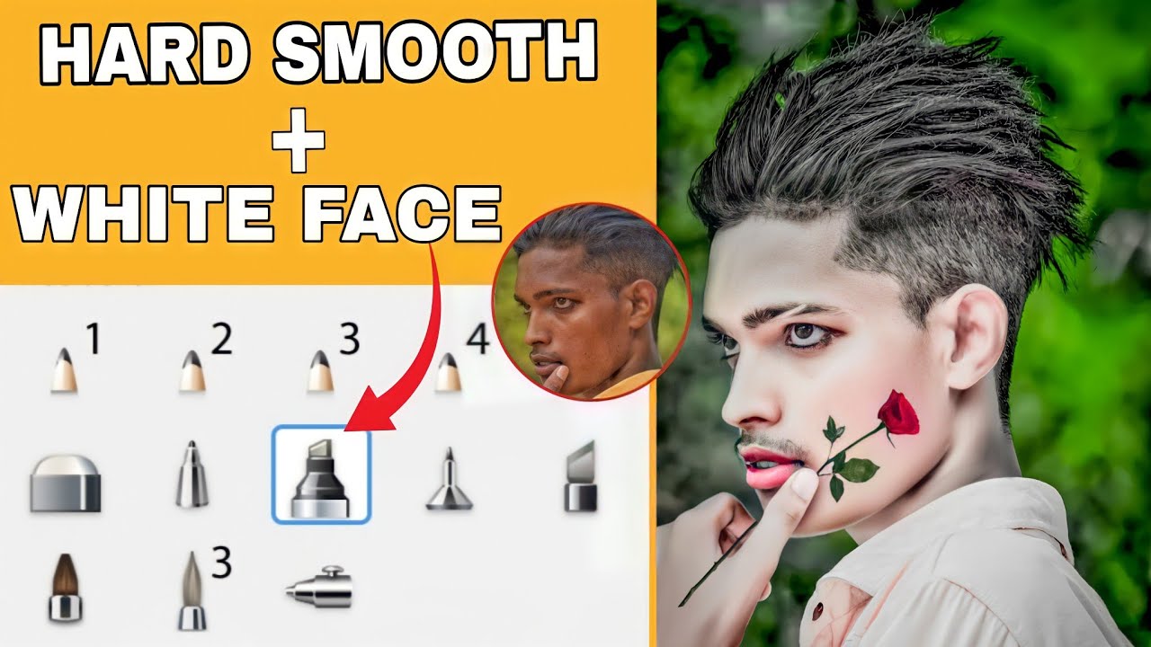 Hard Smooth + White Face Photo Editing | hard Smooth face editing | Smooth Skin face smooth video