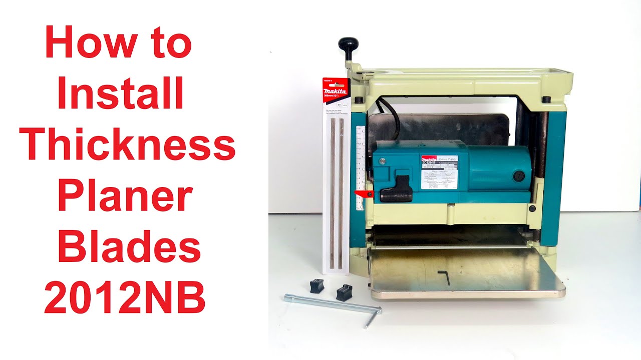 Makita 2012NB Thickness Planer - How to Change or Reverse blades