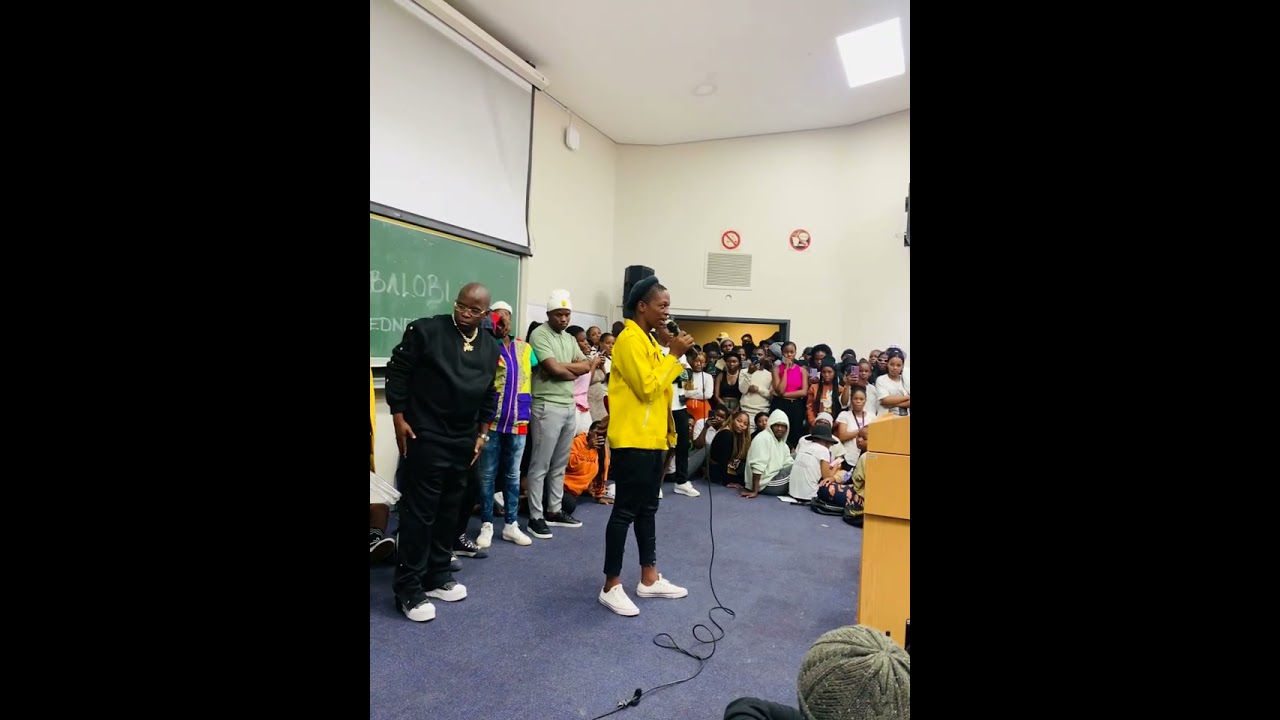 Mncedi Mqingoh at DUT Poetry Session