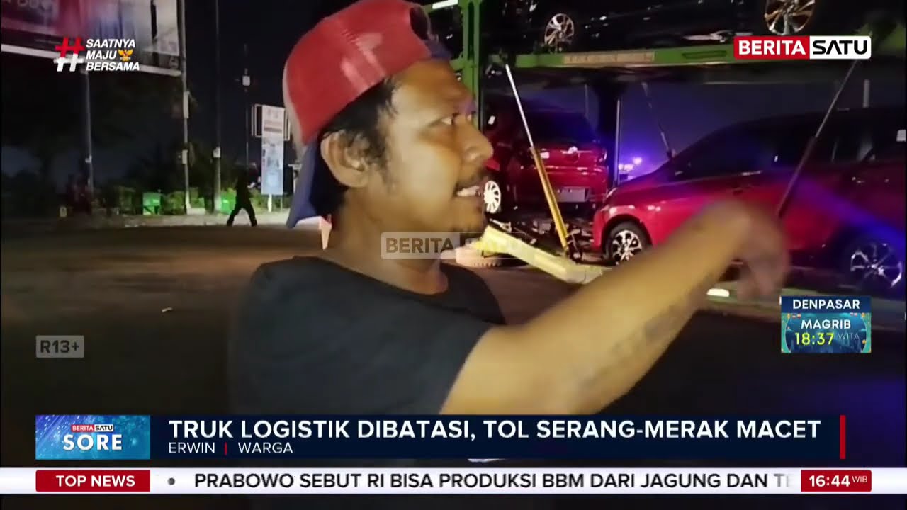 Penyekatan Truk Logistik Picu Kemacetan di Jalan Tol Serang-Merak #Beritasatu