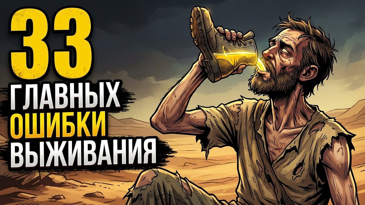 33 ошибки выживания: Советы из кино, которые вас УБЬЮТ (Пить мочу нельзя!)