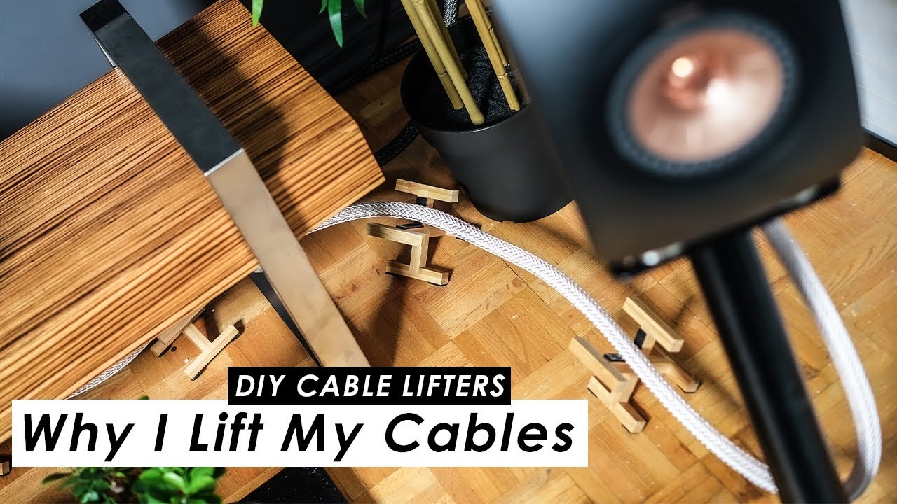 My DIY Cable Lifters? How I Changed My Mind About HiFi Audiophile Speaker Cable Lifters