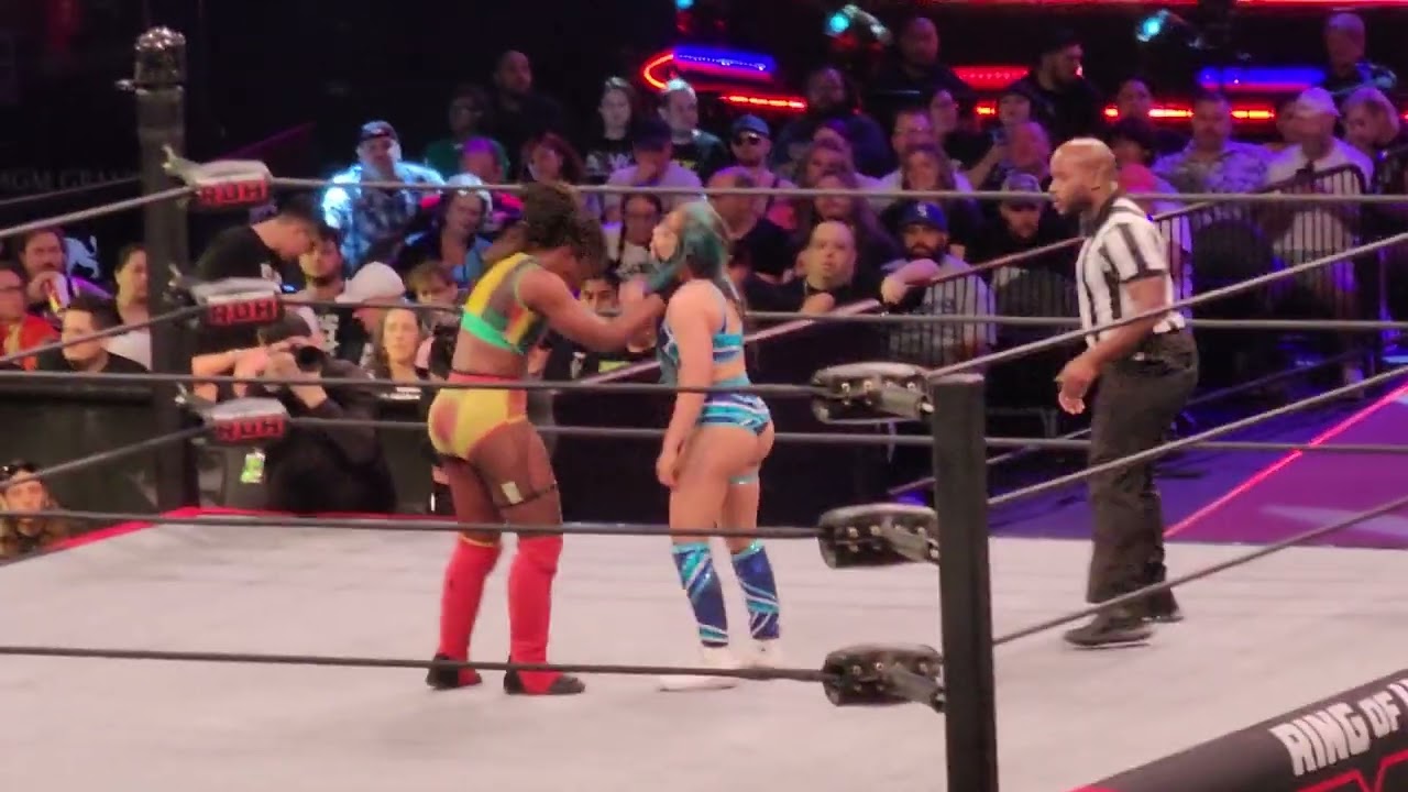 THROWBACK! Skye Blue vs Trish Adora  ROH Vegas live footage