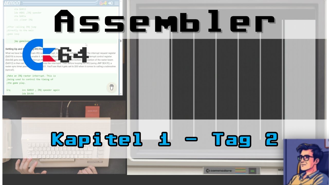 Lerne Assembler | Programmiere ein Spiel | Kapitel 1 - Tag 2