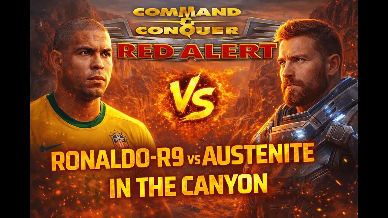 Command & Conquer: Red Alert Remastered — Ronaldo-r9 vs Austenite in the Canyon