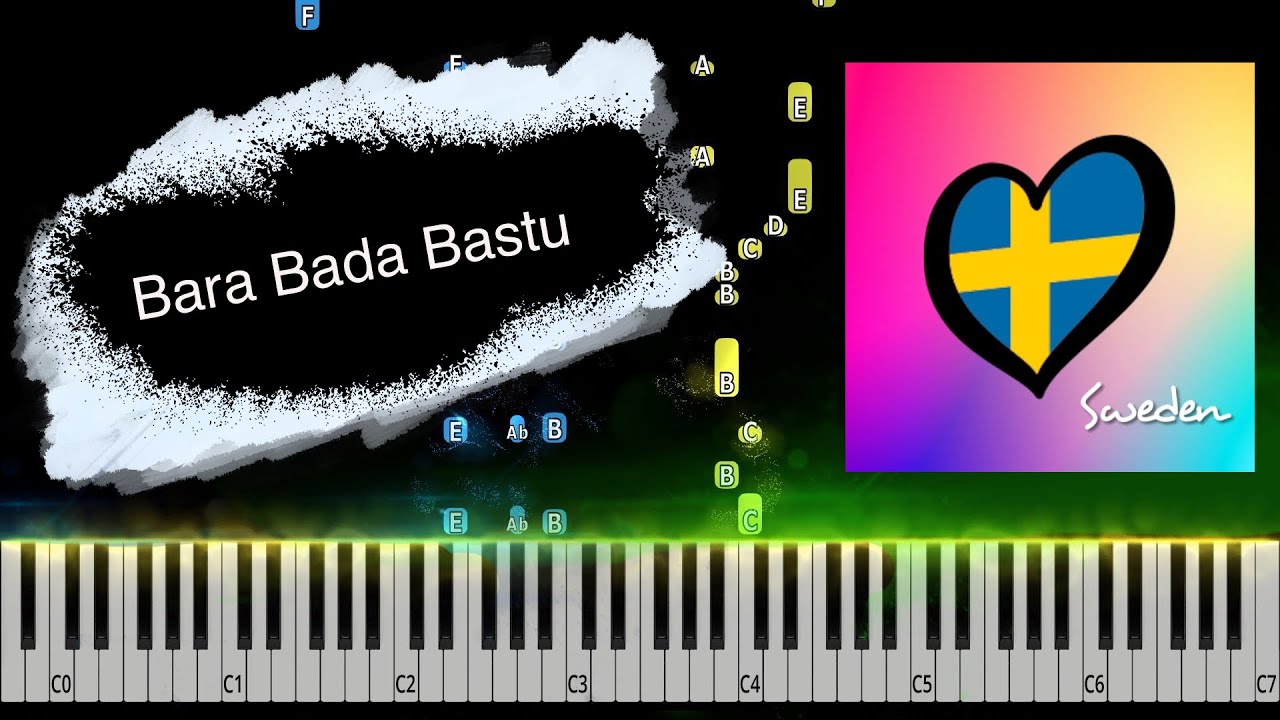 KAJ - Bara Bada Bastu | Sweden 🇸🇪 | Eurovision 2025 Piano Tutorial