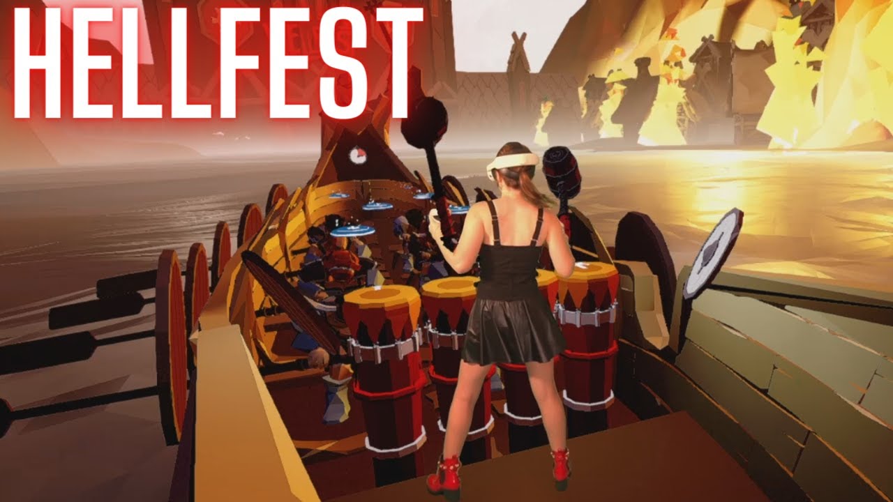 Viking Drum Racing in VR - Ragnarock Hellfest DLC!