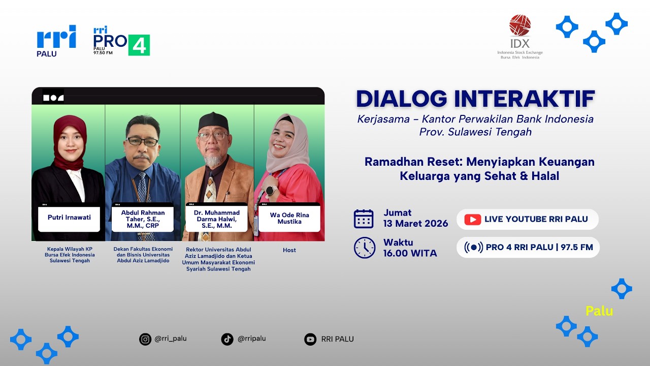 DIALOG INTERAKTIF KERJASAMA :  RAMADHAN RESET: MENYIAPKAN KEUANGAN KELUARGA YANG SEHAT & HALAL