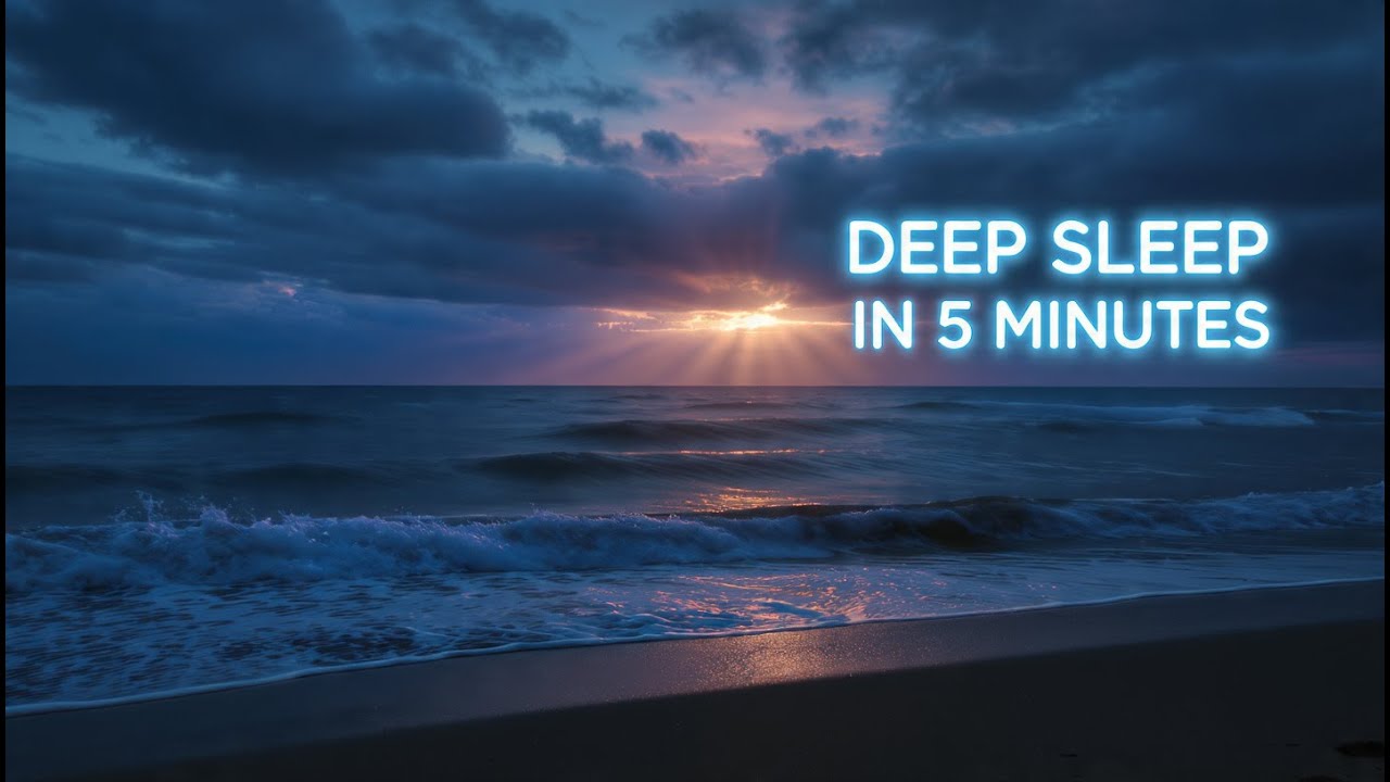 Soothing Ocean Waves for Deep Sleeping 💤 Relaxing Music for Insomnia relief • Stop Overthinking