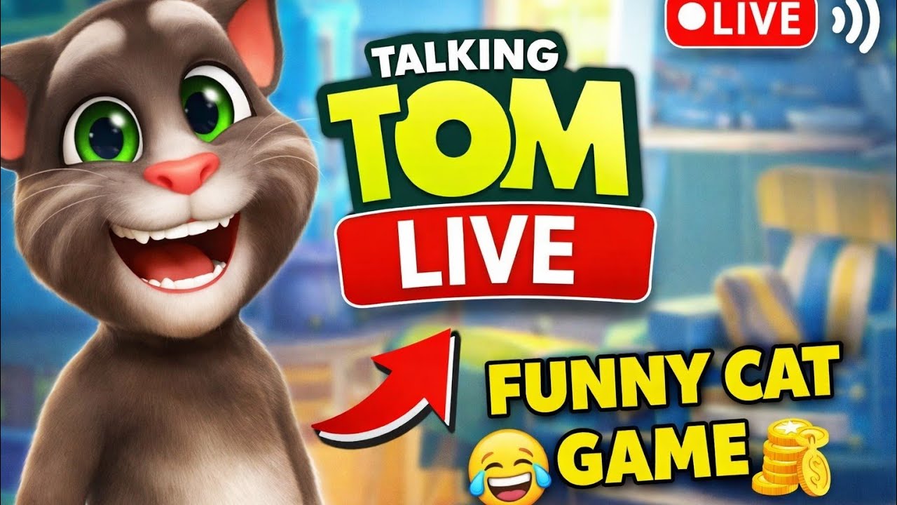 🔴 Talking Tom Live | Funny Moments 😂 | Cat Game Live | Road to 1K
