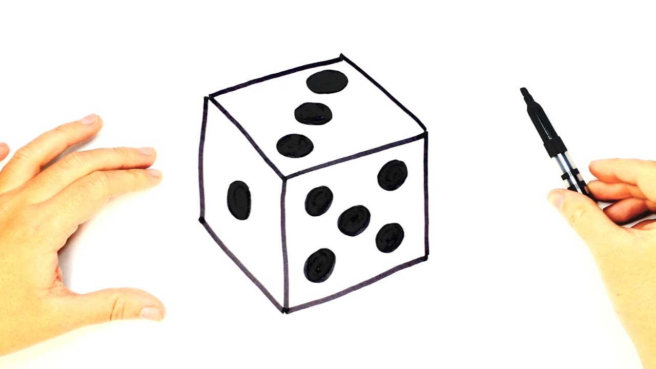 How to draw a Dice | Dice Drawing Lesson Step by Step