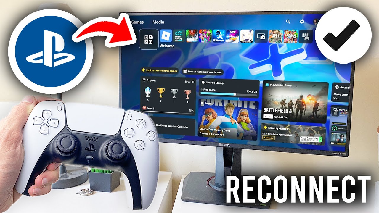How To Reconnect PS5 Controller Back To PS5 Console - Step By Step