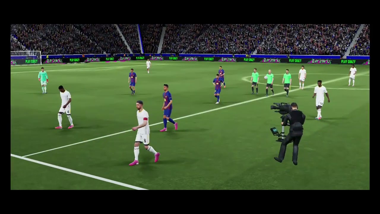 لعبت لعبة PES Mobile : لكن REAL MADRIDE vs BARCELONE إذا فازت الريال حط لايك البارسا إشتراك تعادل2