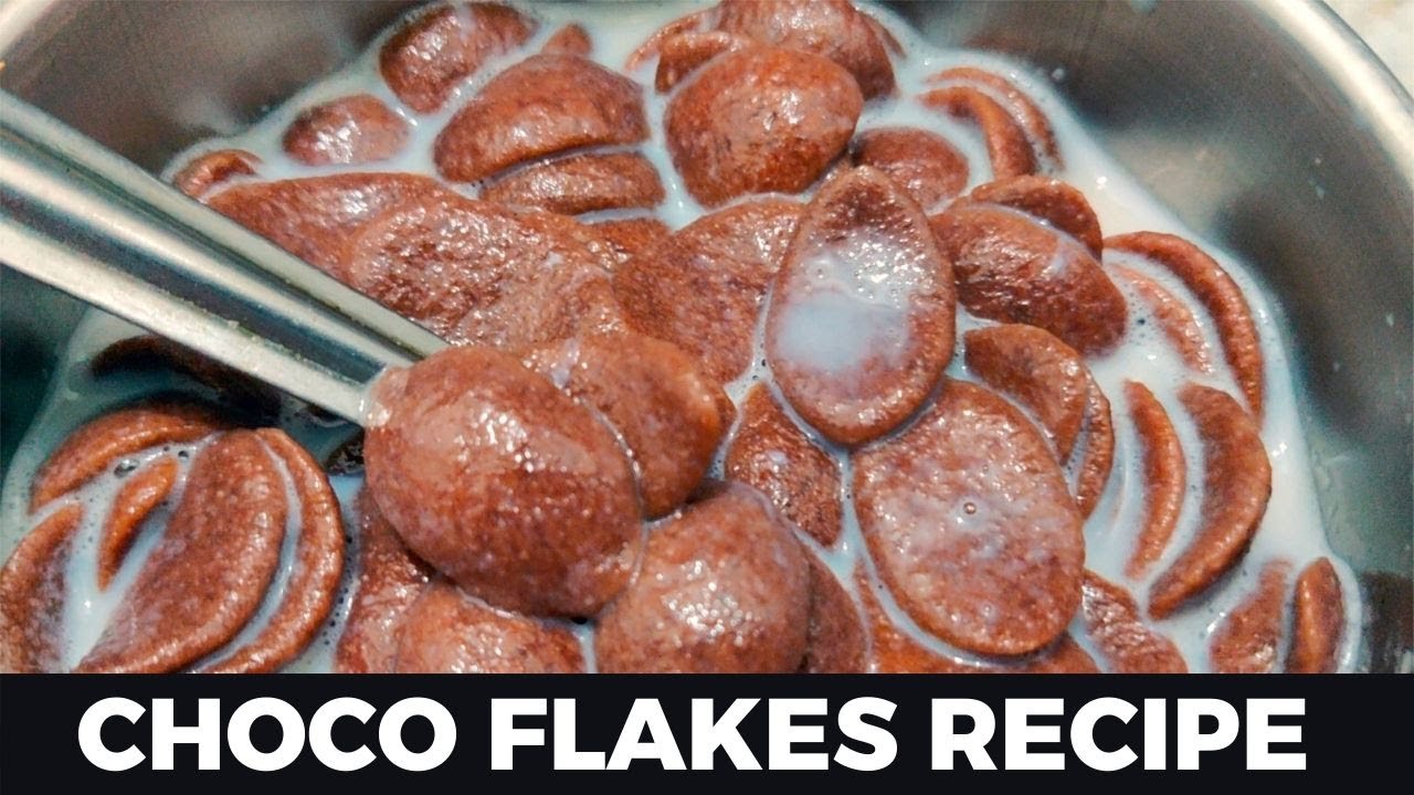 Choco flakes recipe || Choco flakes with milk and sugar || Breakfast recipe