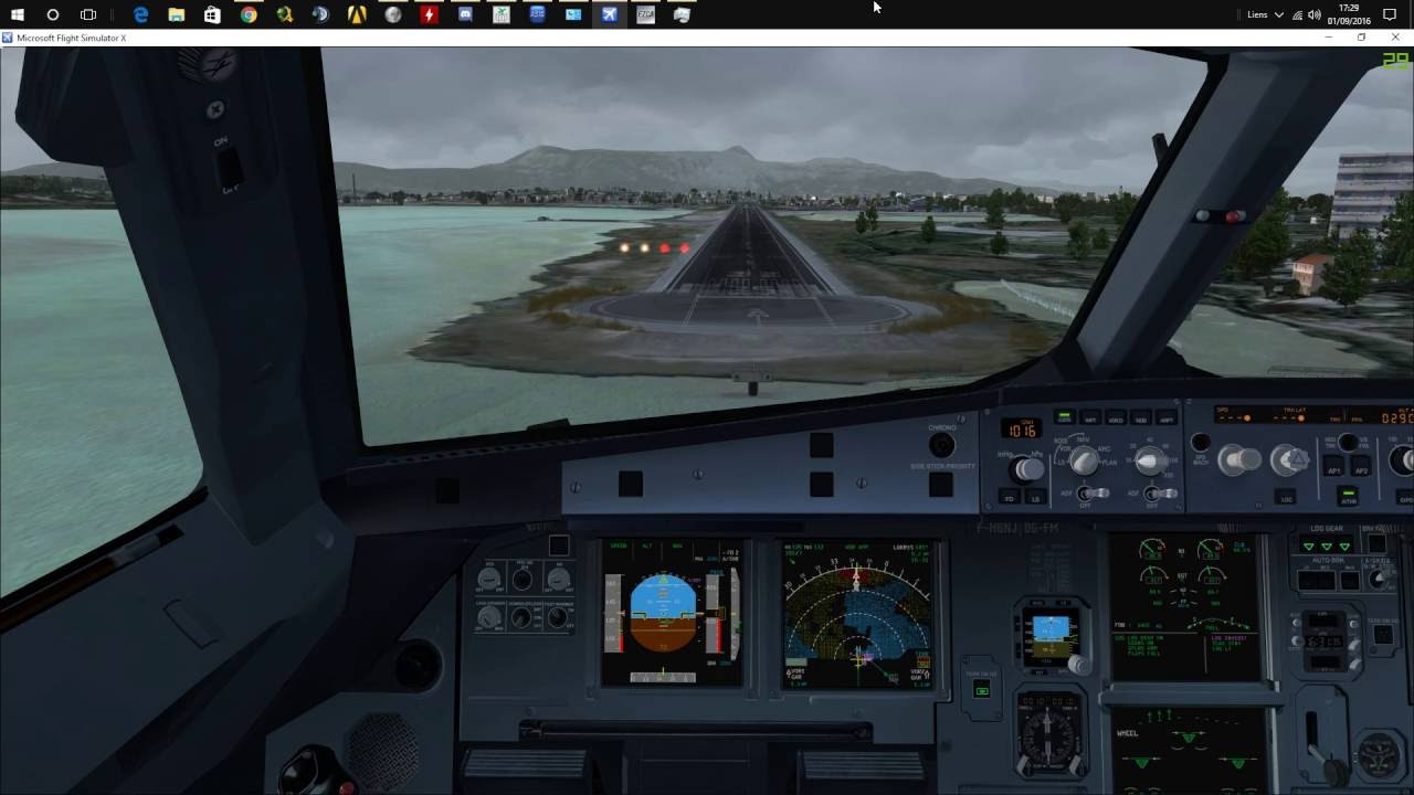 Fslabs A320-X VOR Apporach at Corfu