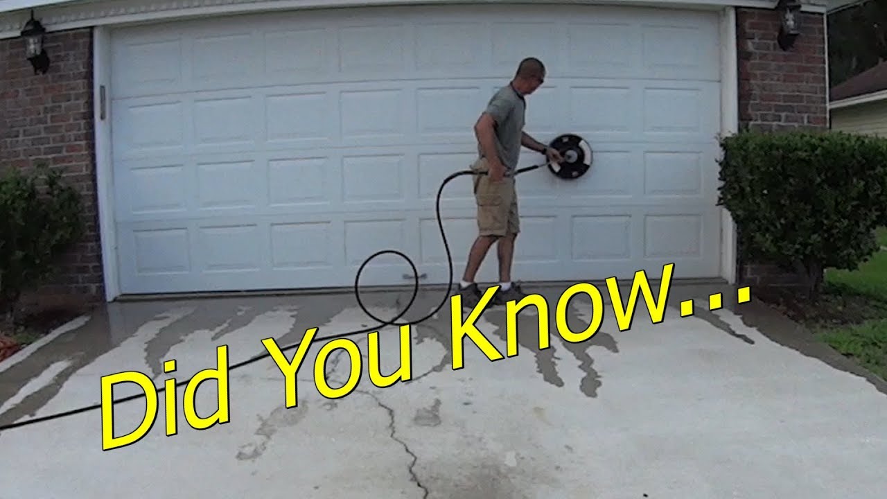 How To Pressure Wash Concrete Surface - Chemical Free