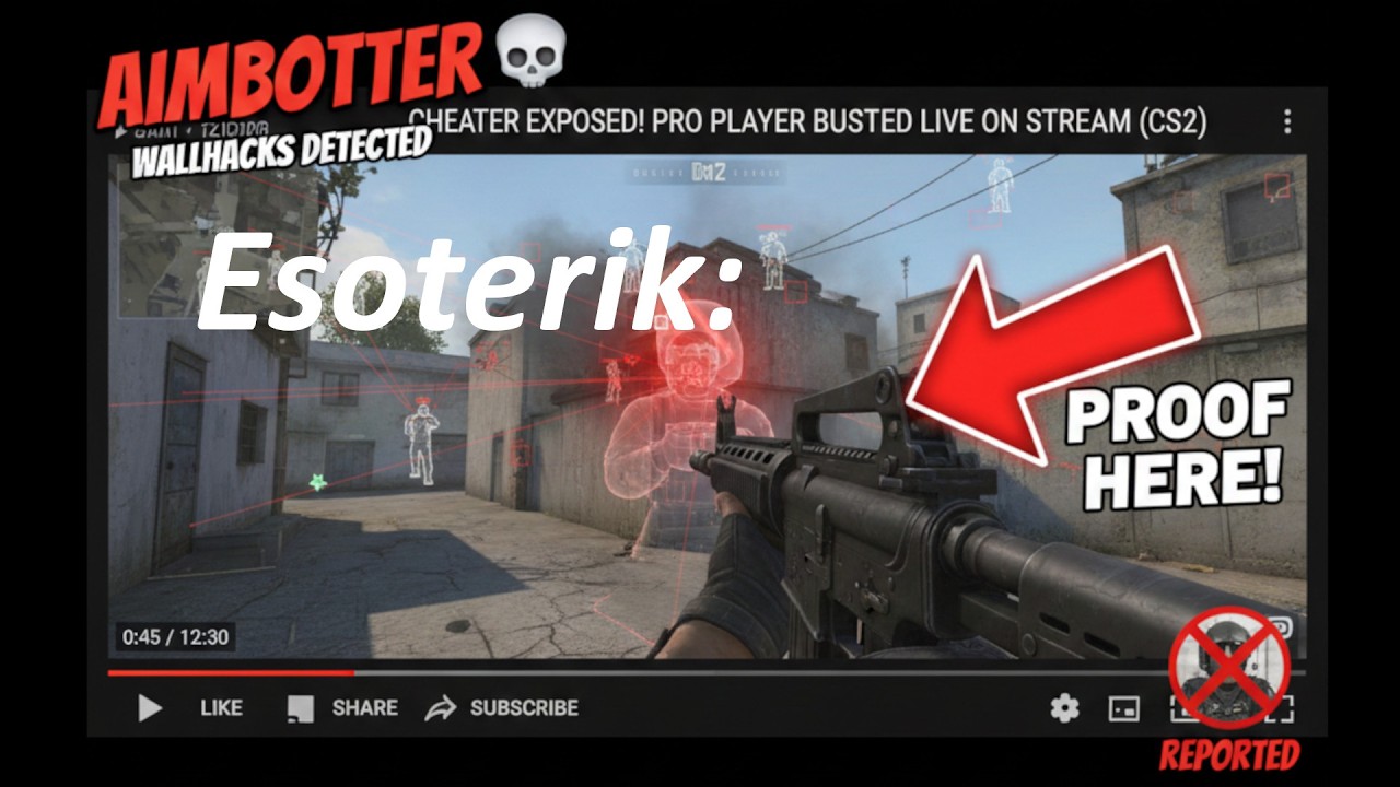 Counter-Strike 2: Premier Match, Esoterik Cheater (Please Share)