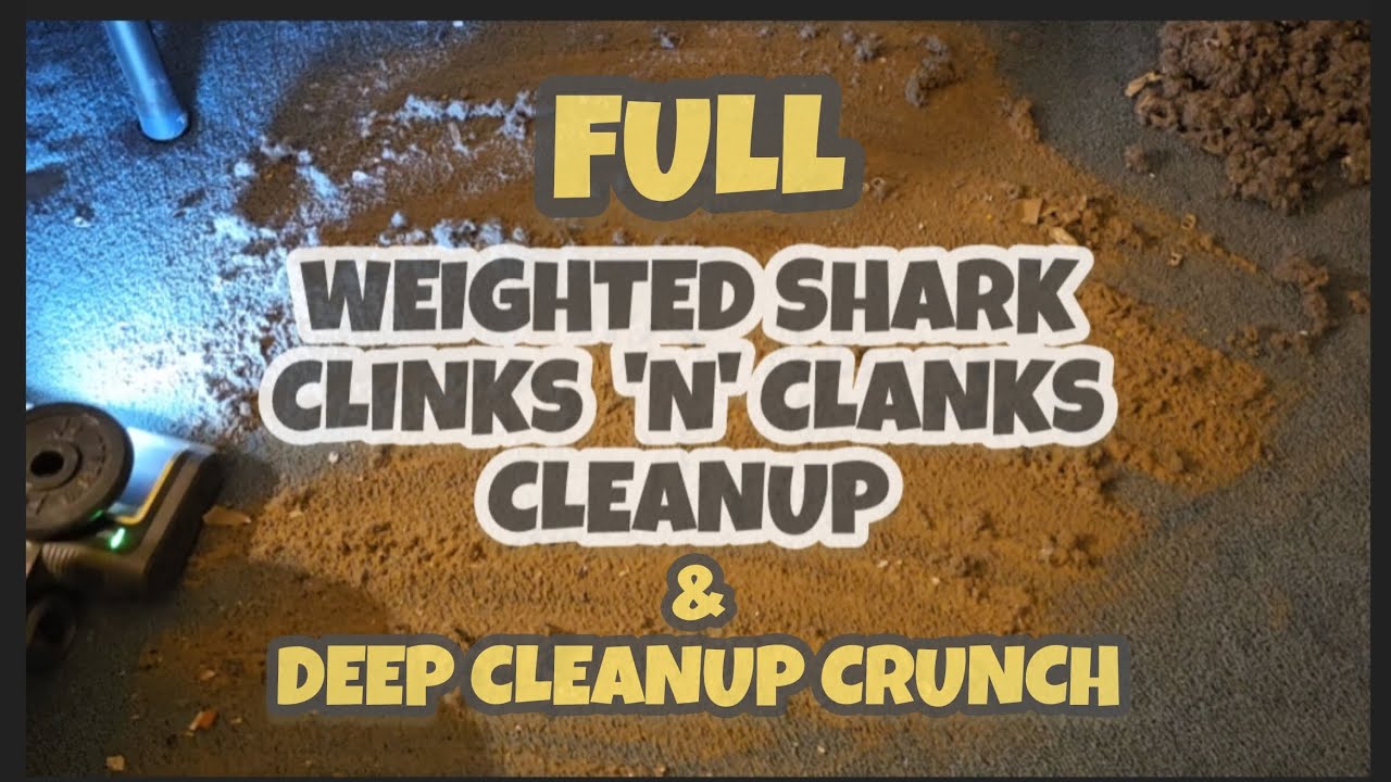 Full Weighted Shark Crunchy Natural Dirt Cleanup & Baby Bissell Deep Vacuum Follows | ASMR Vacuum 