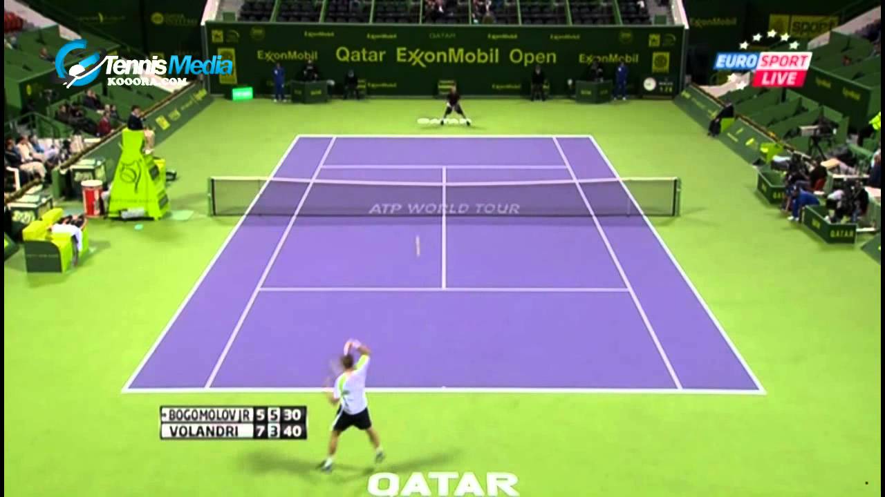 Qatar ExxonMobil Open 2012 Bogomolov JR vs Volandri R1 Highlights