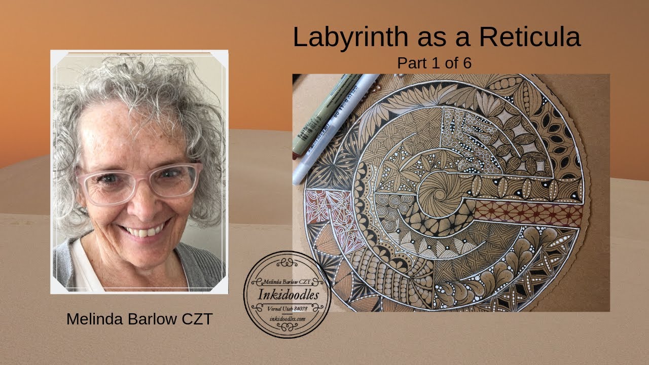 Labyrinth as a Reticula Part 1of 6 Tangle Art Lesson