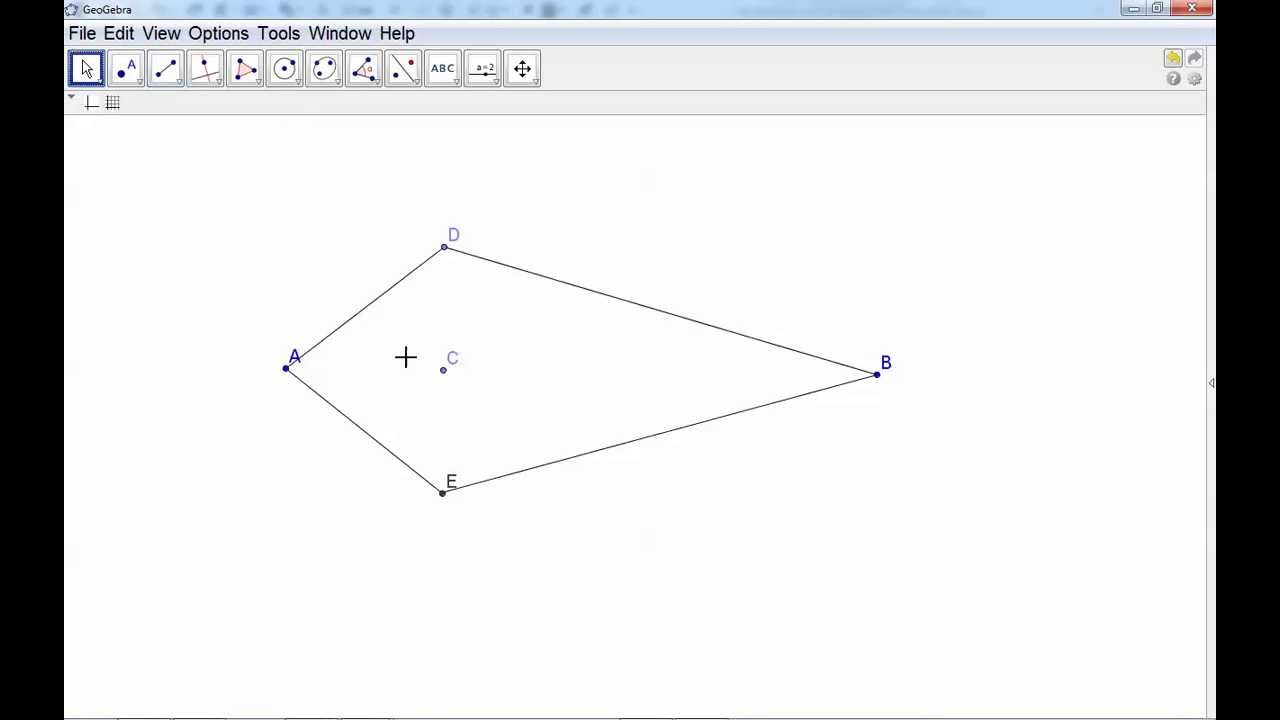 GeoGebra Tutorial: How to construct a kite