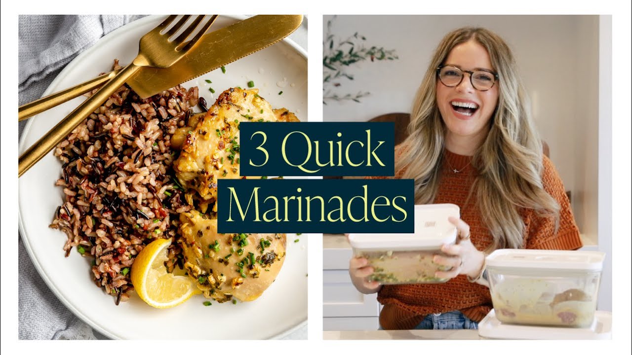 MEAL PREP 3 Quick Marinades for Chicken, Pork, and Beef