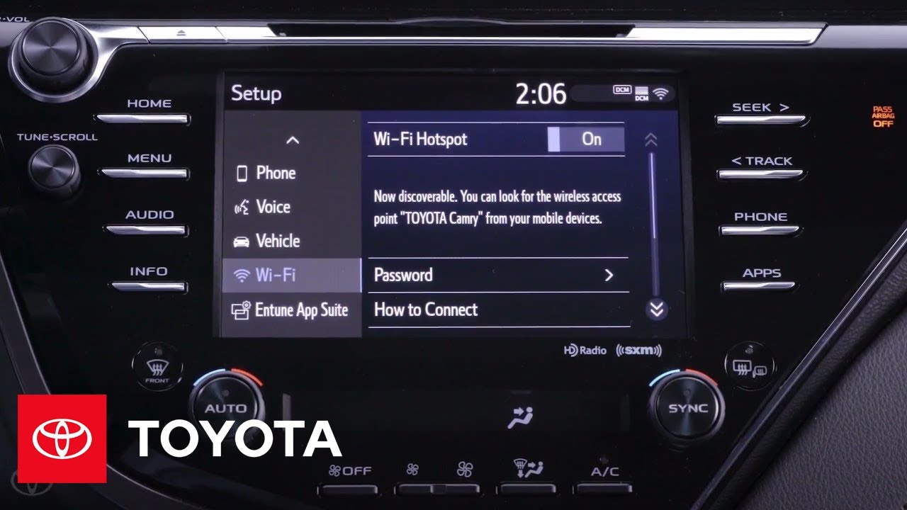 Toyota Entune 3.0: Understanding Wi-Fi Connect