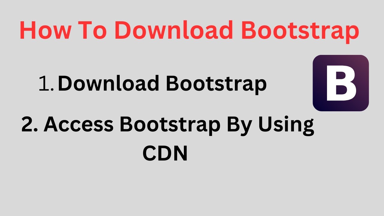 Access Bootstrap Into HTML | Create Responsive Web Pages using Bootstrap | @BeingAProgrammer