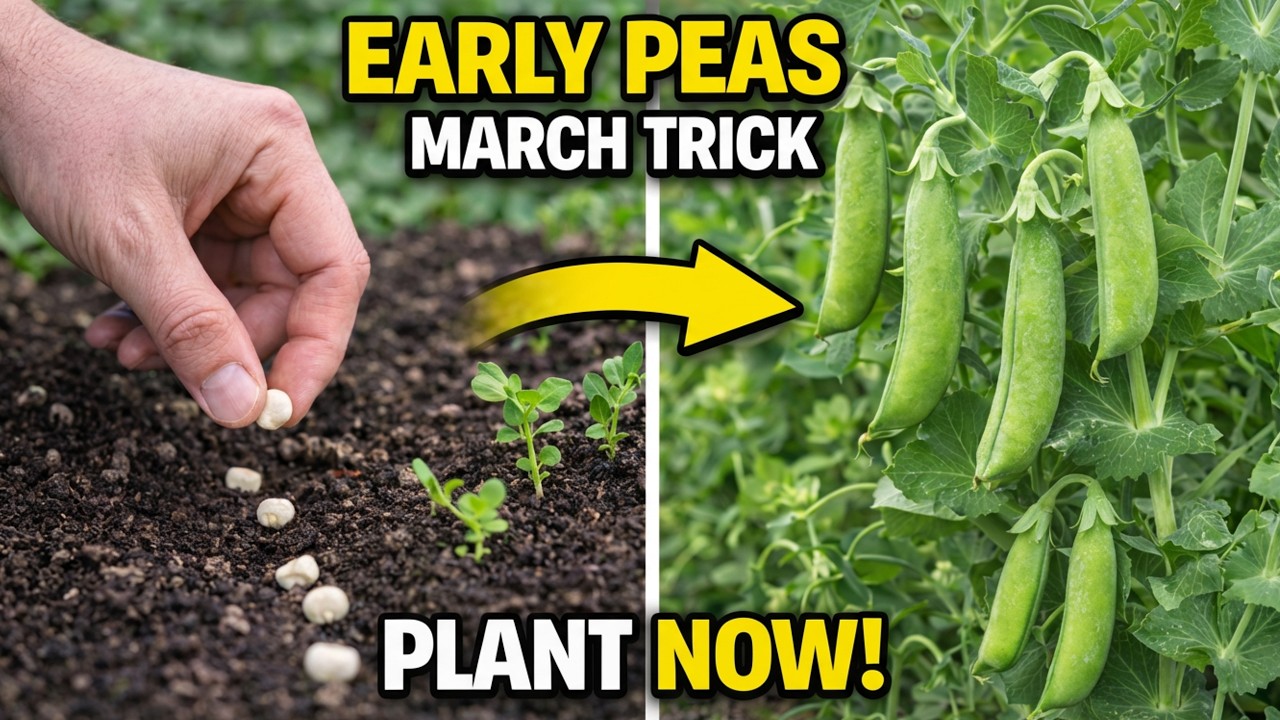 Grow Sweet Peas in March Like This — Harvest Pods Weeks Earlier Than Everyone Else
