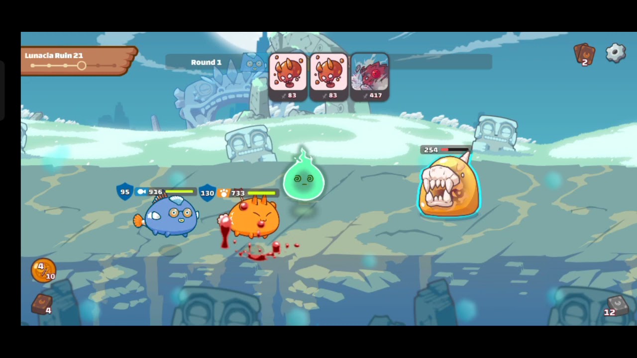 First time attacking Ruin 21 with level 17 Axies | Axie Infinity | For Reference Only