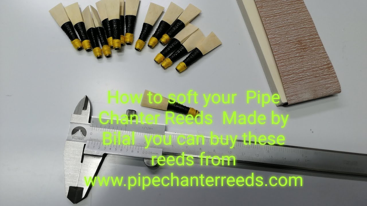 how to soft pipe reed how to make easy pipe chanter reeds Scottish reed make easy #scotland #reeds