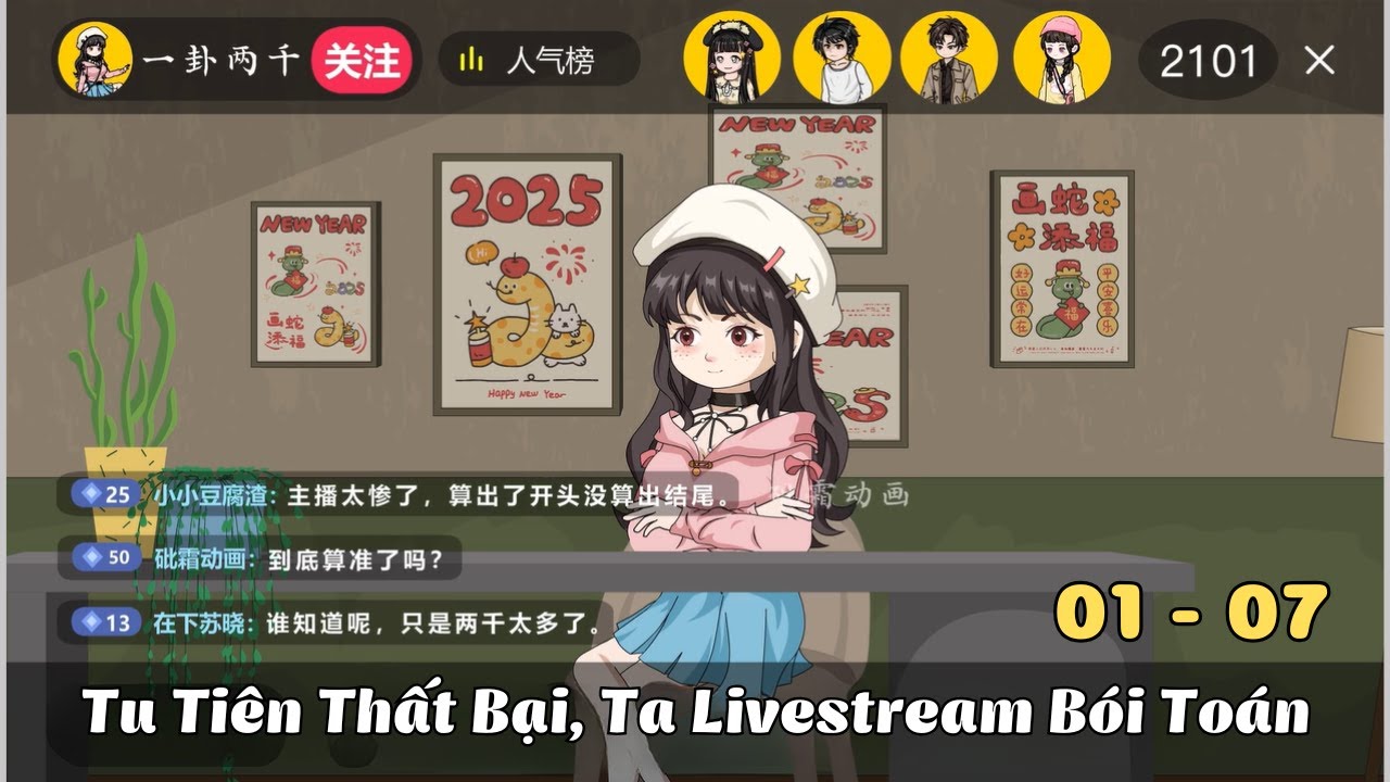 Tập 1 - 7 | Tu Ti&ecirc;n Thất Bại, Ta Livestream B&oacute;i To&aacute;n | C&aacute;o &Uacute; Review