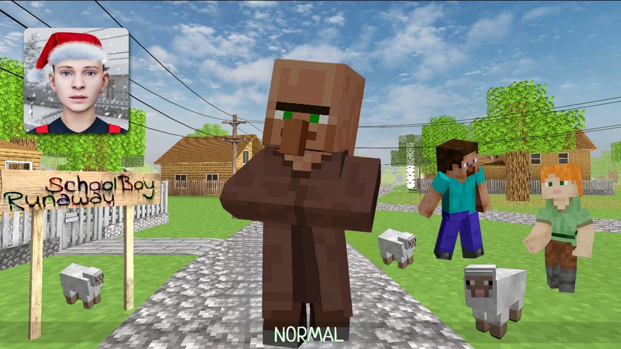 Скрытый побег школьника в стиле Minecraft! ⛏️🔥 | Полное прохождение игры