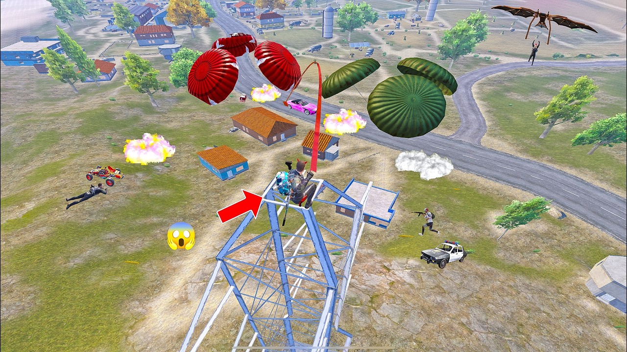 Смешные моменты из PUBG 😱😱😱 Кемпер у башни, IQ 1000