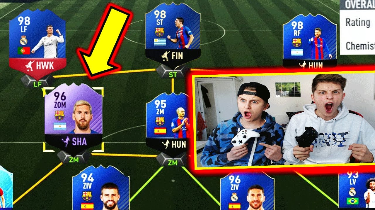 Kleiner BRUDER BAUT 96 HERO MESSI & 98 RONALDO in 1 FUT DRAFT ⚽⛔️😝 - FIFA 17 ULTIMATE TEAM (DEUTSCH)