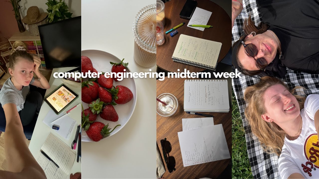 yeniden bizimle vize haftası 👩🏼‍💻☕️😭| bilgisayar mühendisliği #studywithme  #vlog