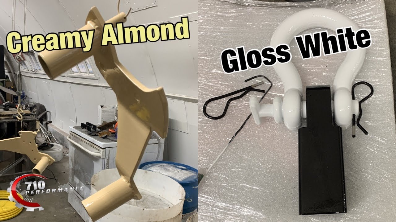 Powder Coating Gloss White and Creamy Almond from Prismatic Powders