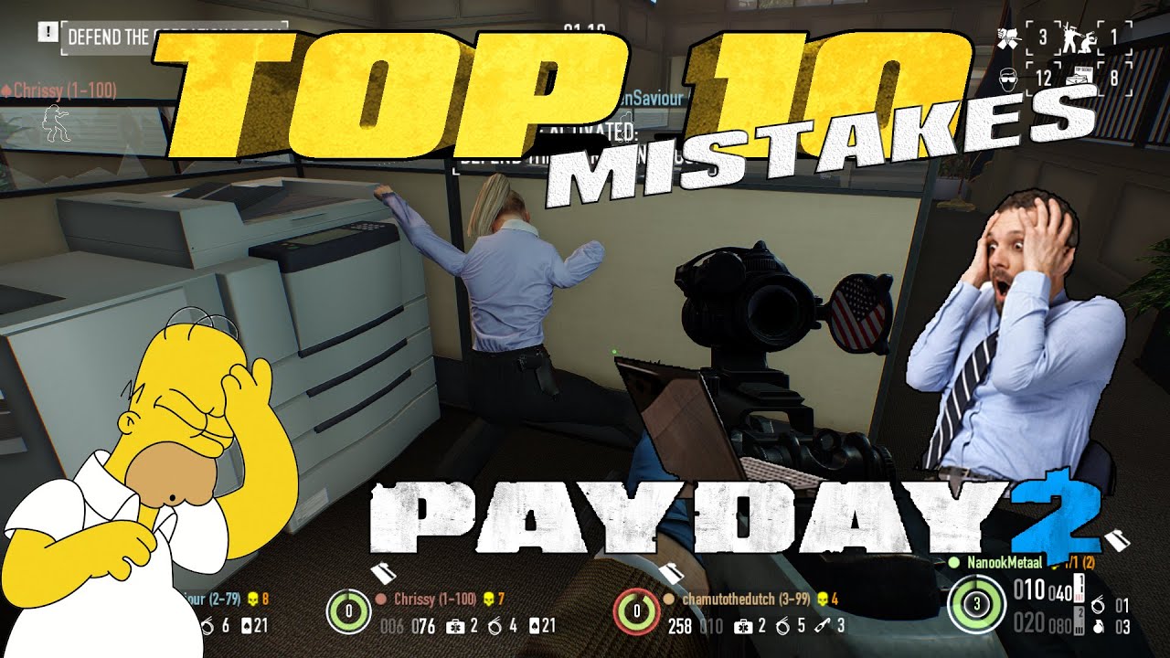 Top 10 Mistakes Beginners Make [Payday 2] (Update #91)