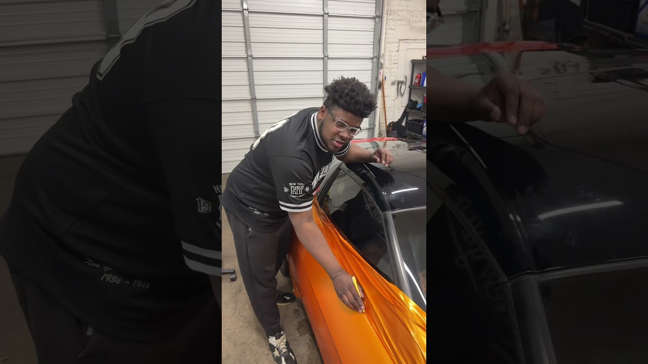 I WRAP THE CORVETTE! #shorts
