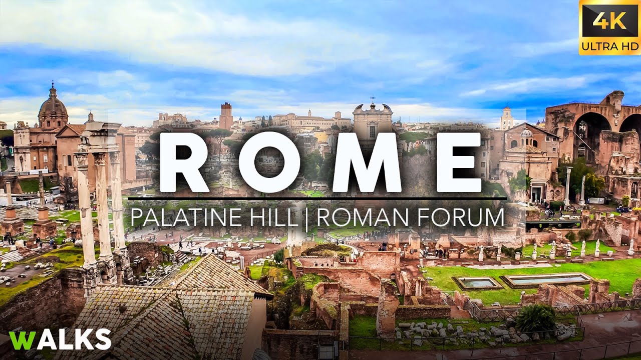 РОМ, ИТАЛИЯ 🇮🇹 Исследуйте Римский форум и Палатинский холм | Пеший тур 4K