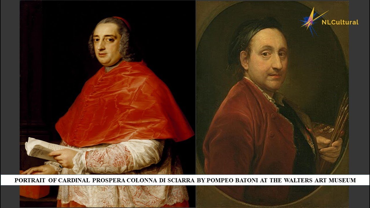 Portrait of Cardinal Prospero Colonna di Sciarra by Pompeo Batoni at the Walters Art Museum